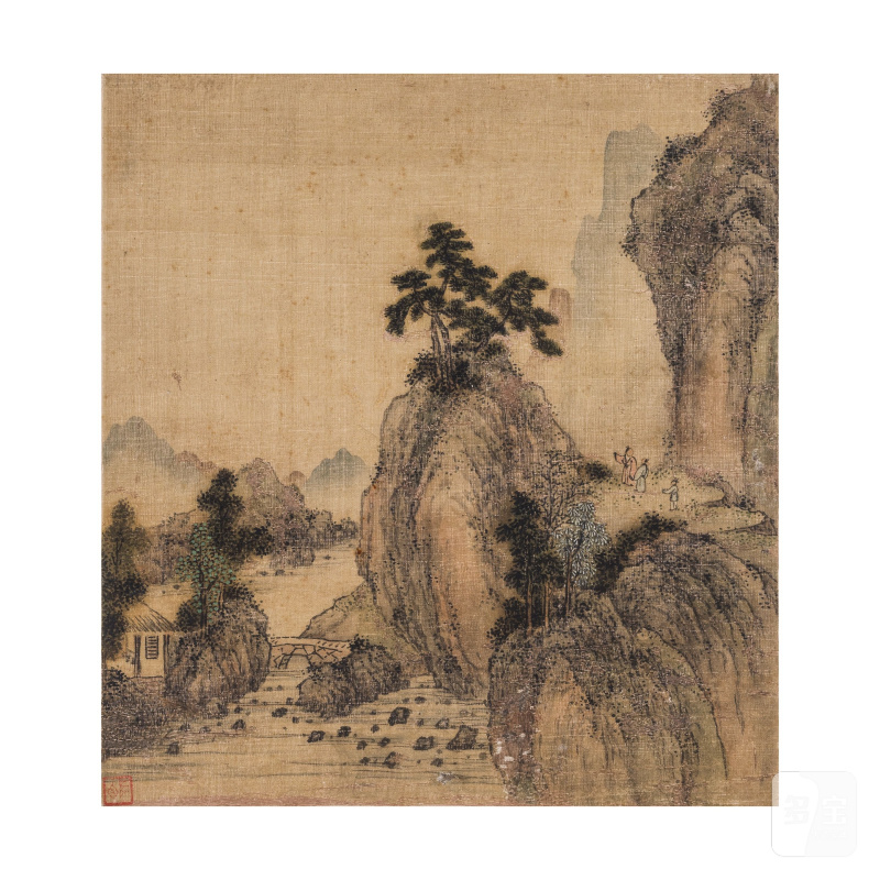 明 佚名 山水人物圖 | ANONYME, Dynastie Ming - 图5